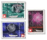 (1967-001-3) Серия Набор марок (3 шт) СССР    Всемирная выставка Экспо-67 Монреаль Канада II Θ